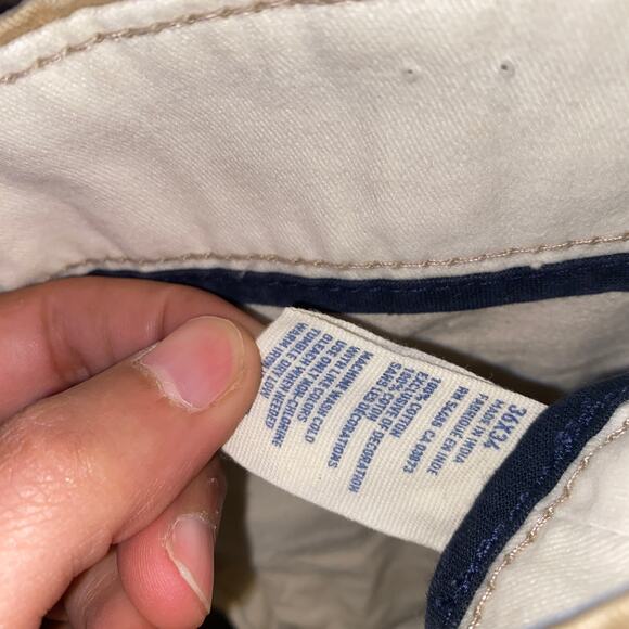 NWT American Eagle Outfitters Khaki Original Straight Pants Men's Size 36x34 - Picture 4 of 5